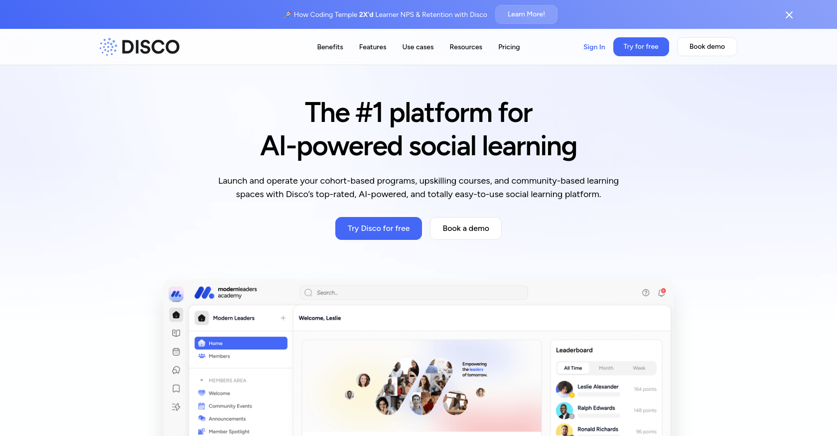 Disco Homepage