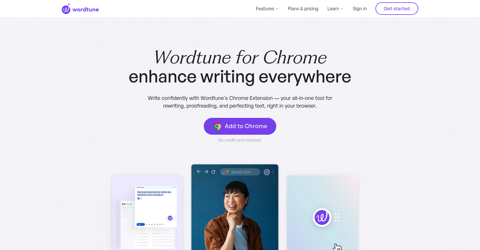 Wordtune Homepage
